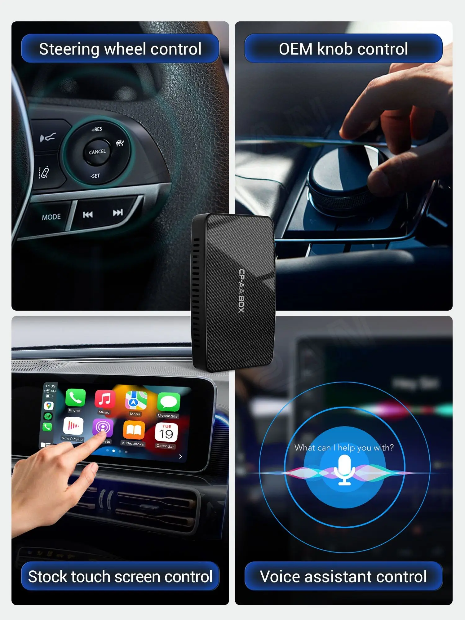 Ottocast CarPlay Wireless Controller Bluetooth 5.0 Air Mouse Remote Control  for Smart Non-touch Screen Car - AliExpress