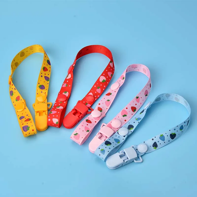 BabyPacifierClipChainAdjustRibbonDummyHolderChupetasSoother