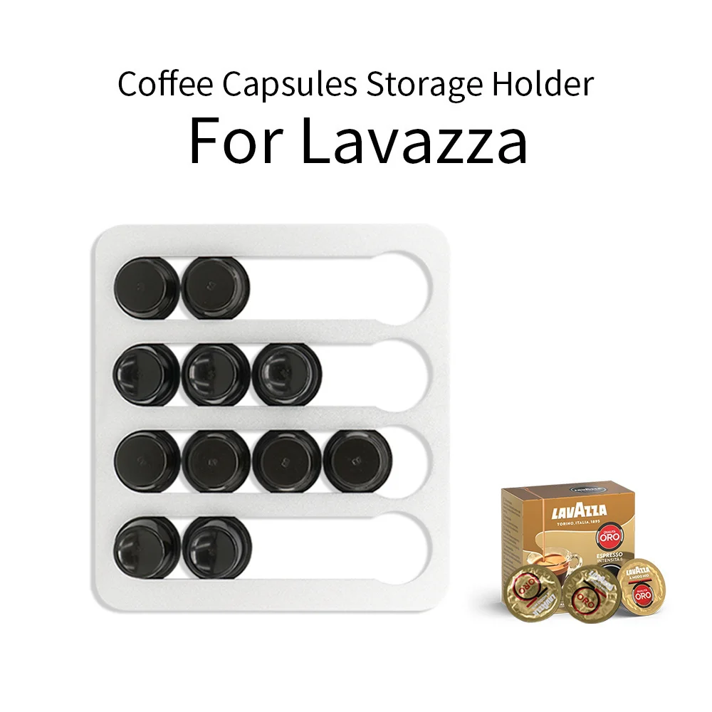16PCS Lavazza Coffee Pod Capsules Holder Storage Drawer For Lavazza Coffee  Podcast Storage Stand Rack Organizer Shelves Set