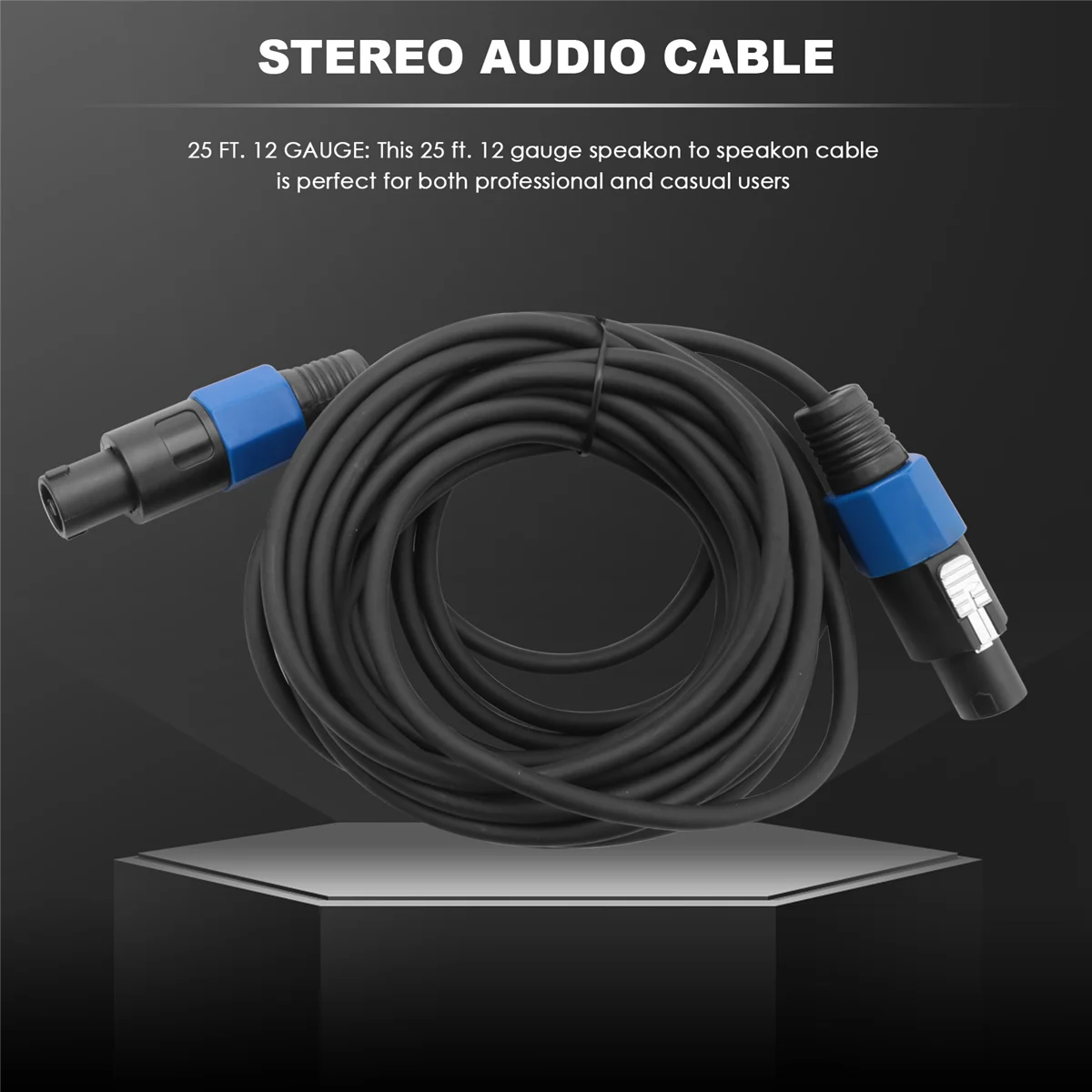 Elecan Cavo audio professionale da Speakon maschio a Speakon
