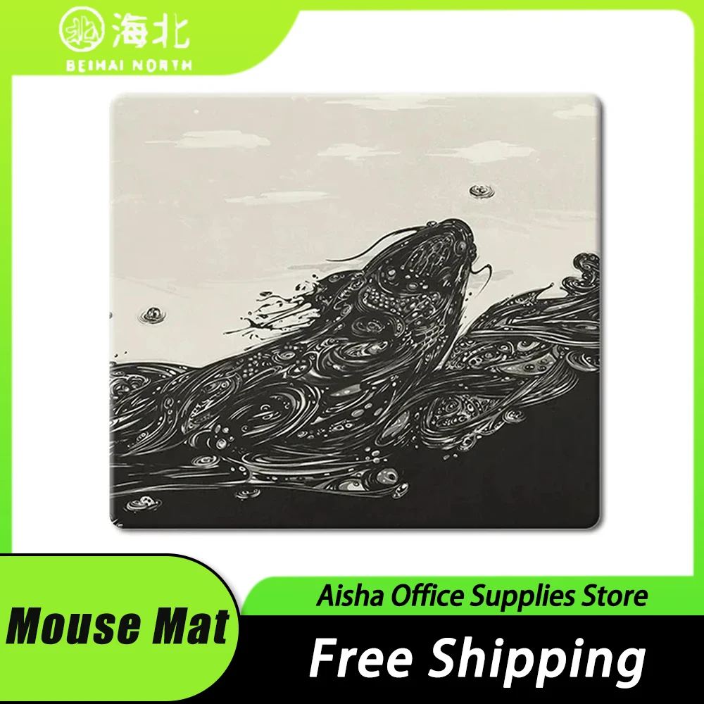 

BEIHAI North Photovoltaic Glass Mouse Pad Silky Silencing 9H Tempered Glass E-sports Gaming Mousepad FPS Pc Gamer Accessory Gift