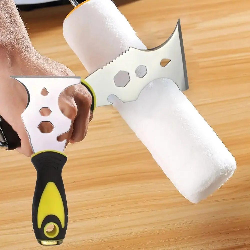Caulking tools Caulking tool set Silicone caulking tool Paint scraper tool Putty knife set Portable 15 in 1 Putty Scrapers Stainless Steel Filling Spatula Putty Board Construction Tool Can Opener Paint Scraper