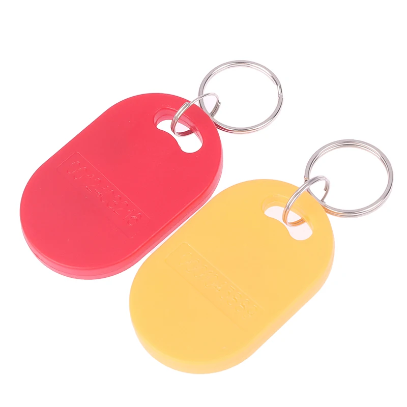 

1PC Dual Chip Frequency RFID 125KHZ T5577 13.56MHZ Changeable Writable IC+ID Rewritable Composite Key Tags Keyfob