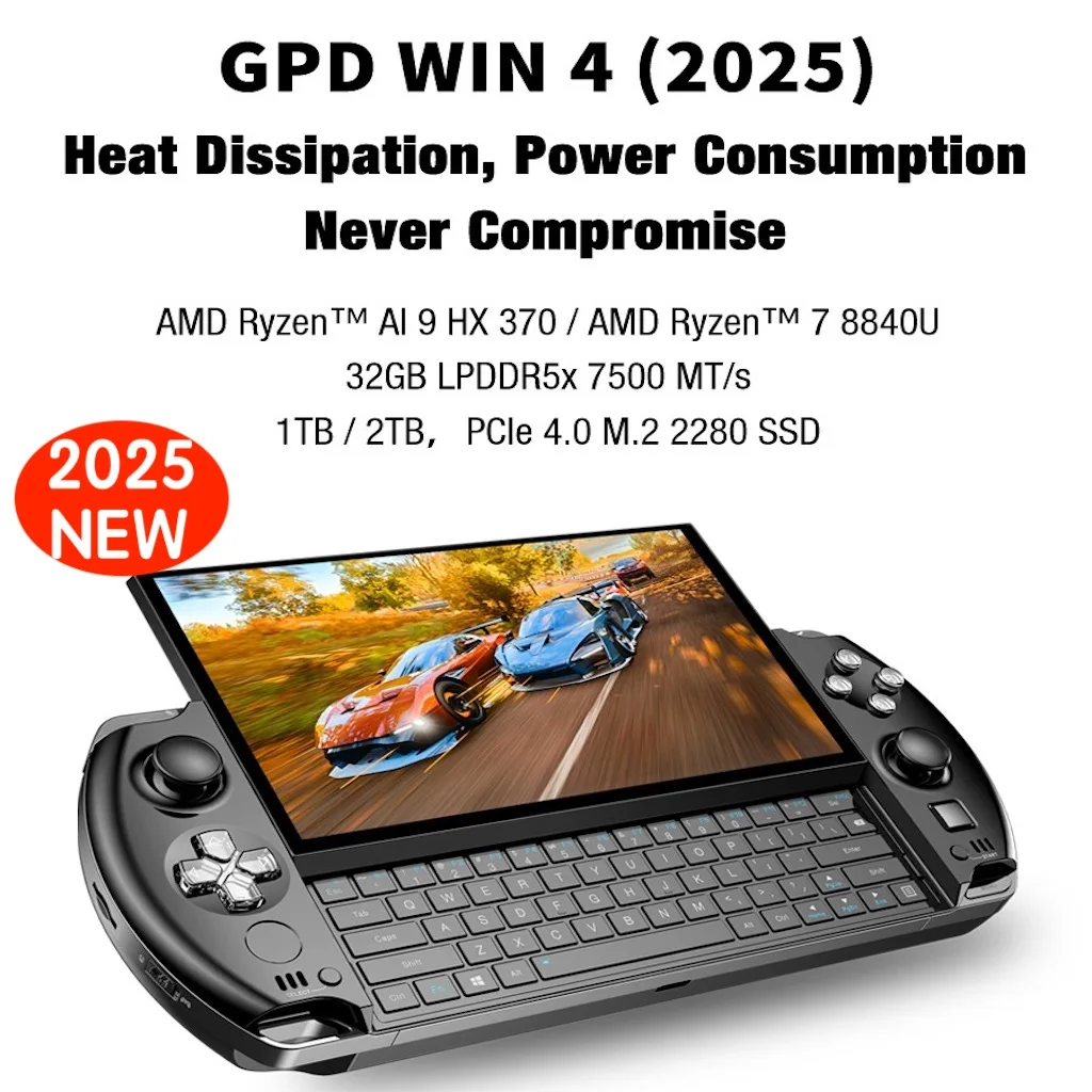 2025 GPD WIN 4 WIN4 AMD HX370 /8840U 6 Inch Handheld Touch Screen