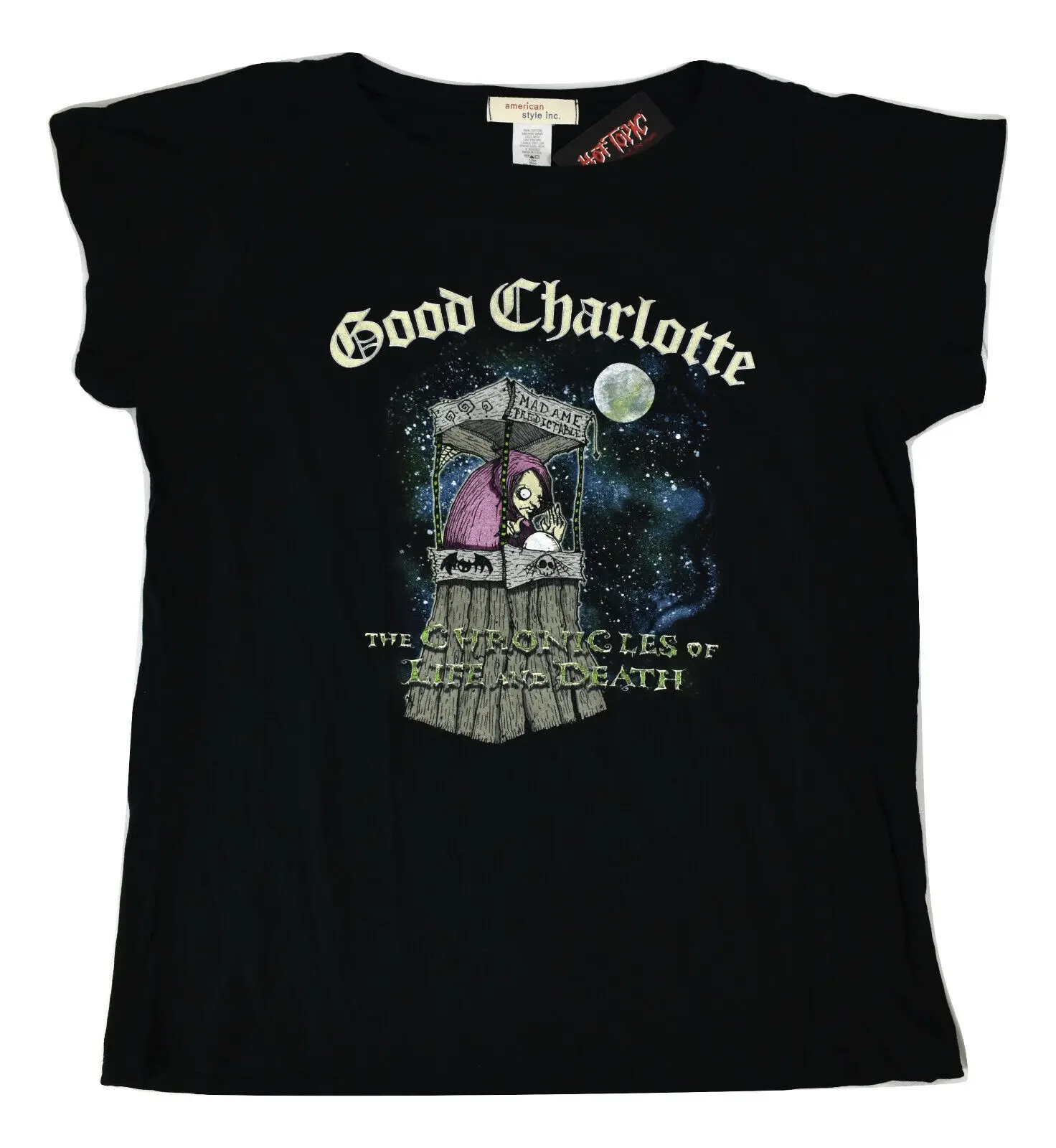 Hot Topic Juniors Good Charlotte The Chairs Of Life And Death Shirt Nwt 2Xl Maniche Lunghe