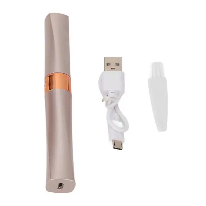 

Женский Триммер для бровей с зарядкой от USB, устройство для удаления волос на лице, электрический триммер для бровей
