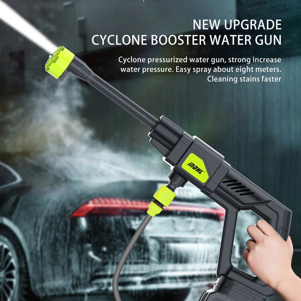 Lavadora a presión inalámbrica para carro, pistola de agua portátil de alta presión para lavado de coches, lavadora de coches eléctrica turboalimentada de alta potencia » Lavadora a presión inalámbrica para carro