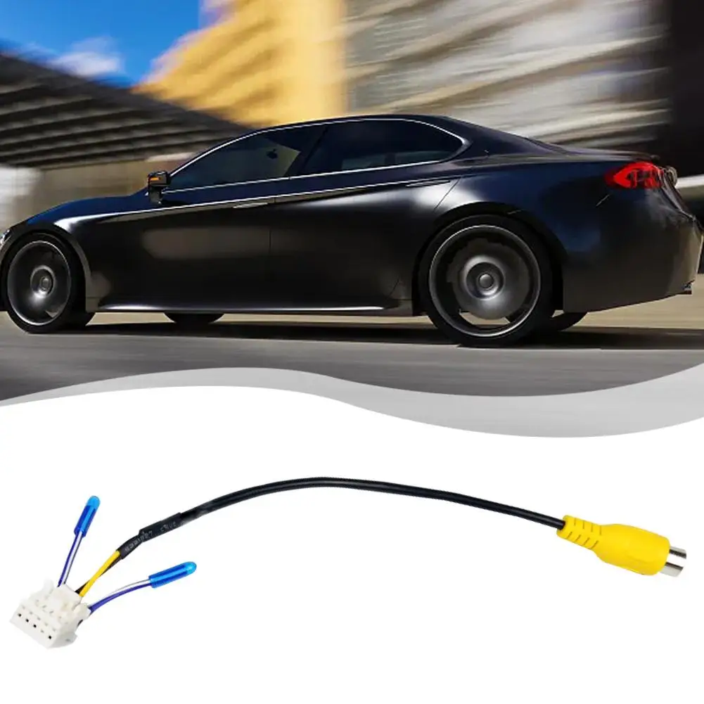 

Car RCA Reversing Rear View Cable Adaptor For Car Stereo Radio DVD Radio Monitor 10 Pin Rear View Backup Camera Cable Conne V4K0