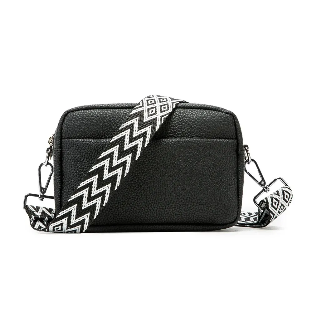 Crossbody Bags for Women Stylish Wide Strap Shoulder Bag PU Leather Daily Use Purses and Handbags with Zipper crossbody bag women shoulder bag