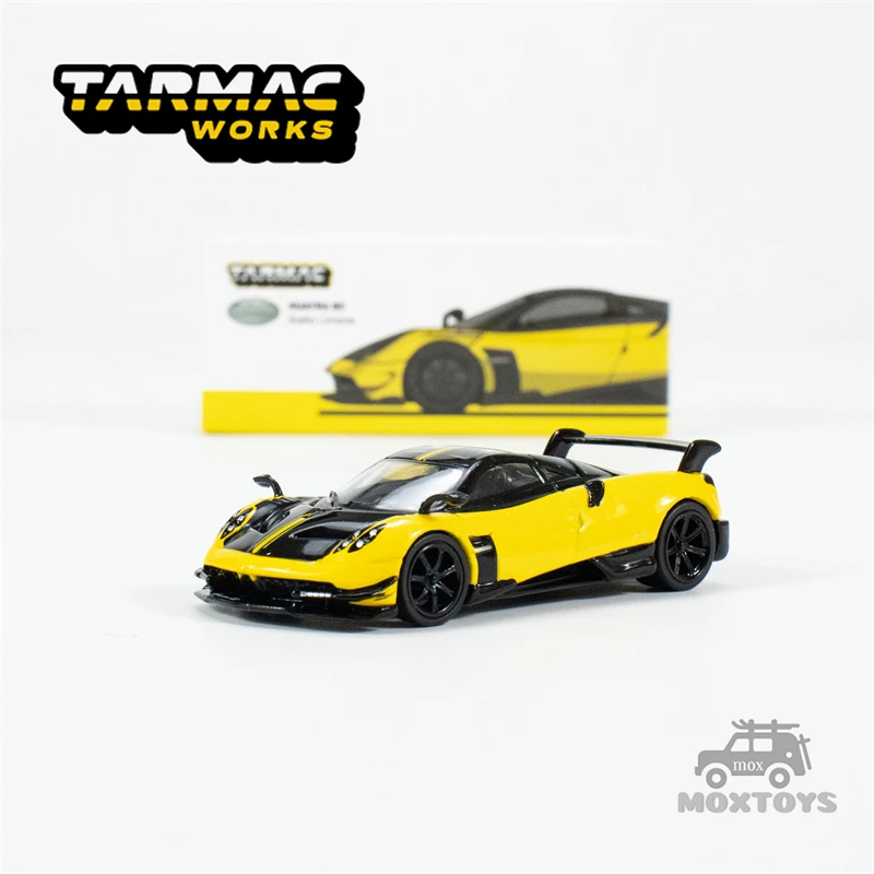 Tarmac Works 1:64 Pagani Huayra Bc Giallo Limone Nero Giallo Modellino Auto