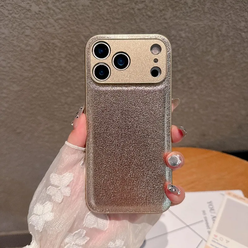 Luxury Retro Litchi Leather Texture Shockproof Matte Cover