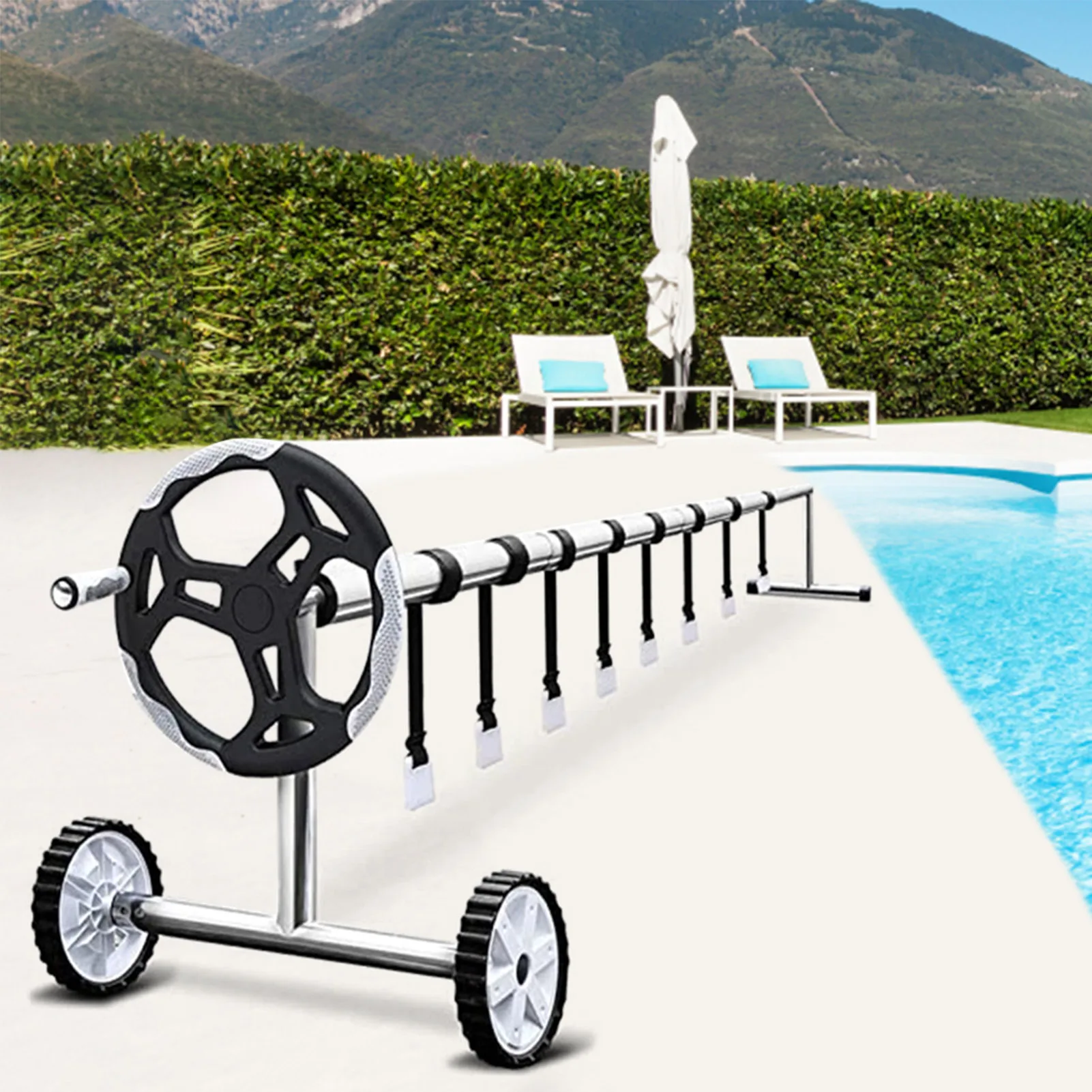 Reel Attachment Kit, Solar Cover, Reel Straps, Pool Cover