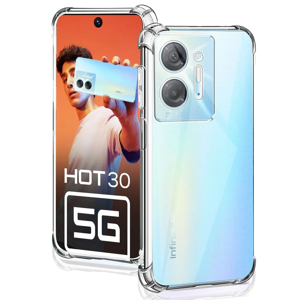 Per Infinix Hot 30 Custodia In Silicone Morbido Trasparente Antiurto Tpu Cover Per Infinix Hot 30I Nfc Phone Case O Infinix Hot 30 Play Coque