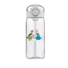 Cartoon Disney Straw Plastic Cup Large Capacity Couple Student Cute Simple Portable Frozen Anime Easy Cup Birthday Gift 400ML 5