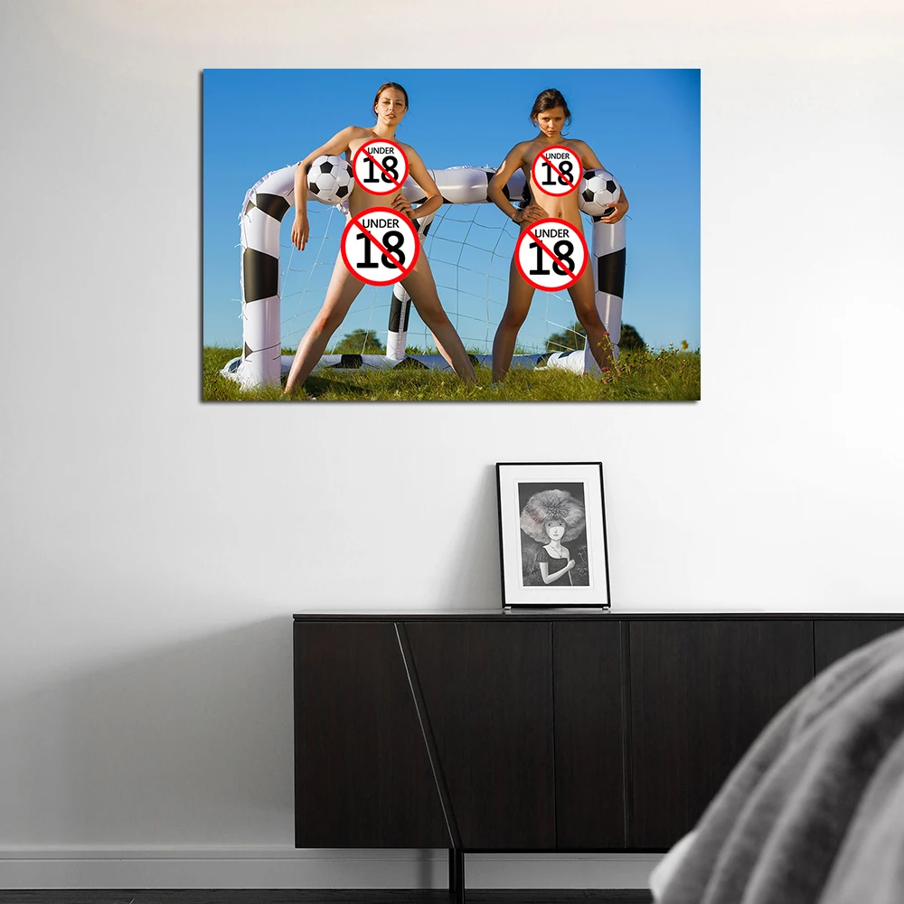 Football Girls Painted