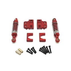 Enhanced Metal Chassis Gearbox Assembly with Pull Rod and Shock Absorber (Red shock set)