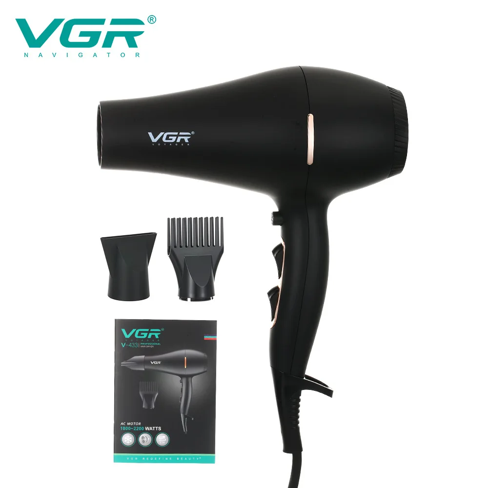 Vgr Professional Hair Dryer,premium Powerful Hair Salon 3-speed Thermostat  Hair Dryer,constant Temperature For All People V-433 - Hair Dryers -  AliExpress