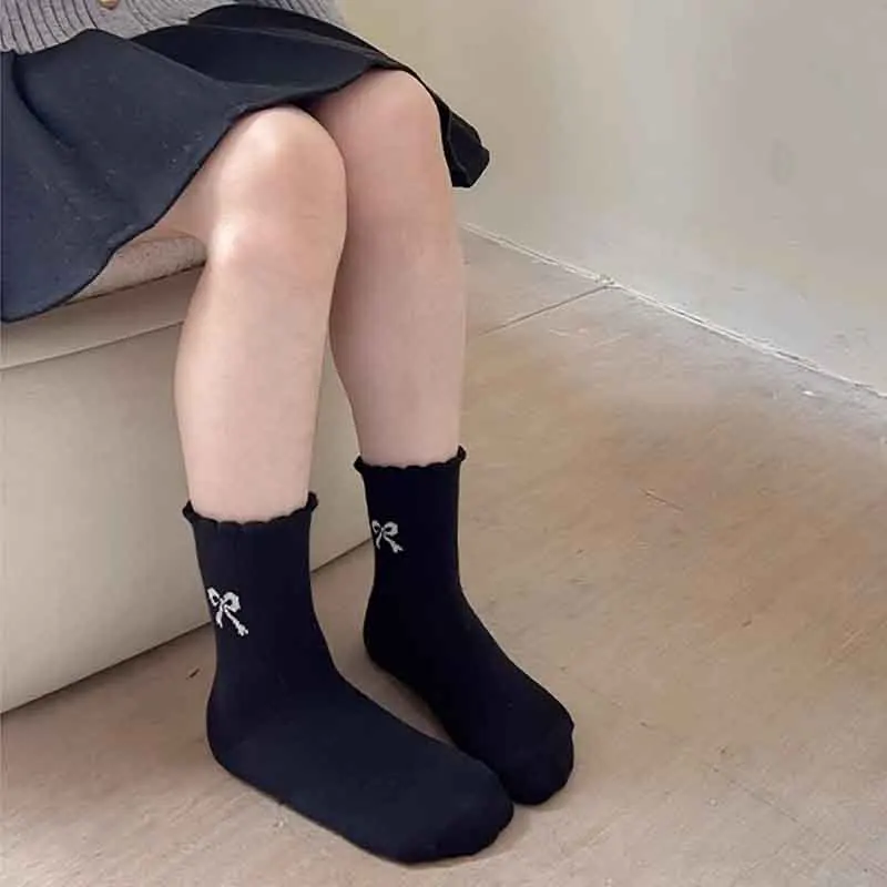 3/5Pairs Baby Socks Spring Summer Soft Comfortable Breathable Children Mesh Socks Kids Girls Calf Length Polka Dots Socks