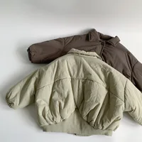 Manteau en coton pour enfants, nouveau Style d'hiver 2021, vêtements amples et épais en coton, vêtements d'hiver pour bébés, veste en coton, haut tendance 4