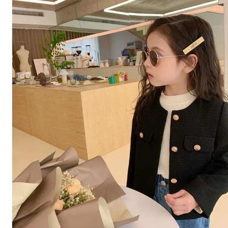 Girls Spring Autumn Clothing Cardigan Jackets Elegant Girl Kids Children Birthday Princess Jacket Trench Coats Girls Overwear - 4