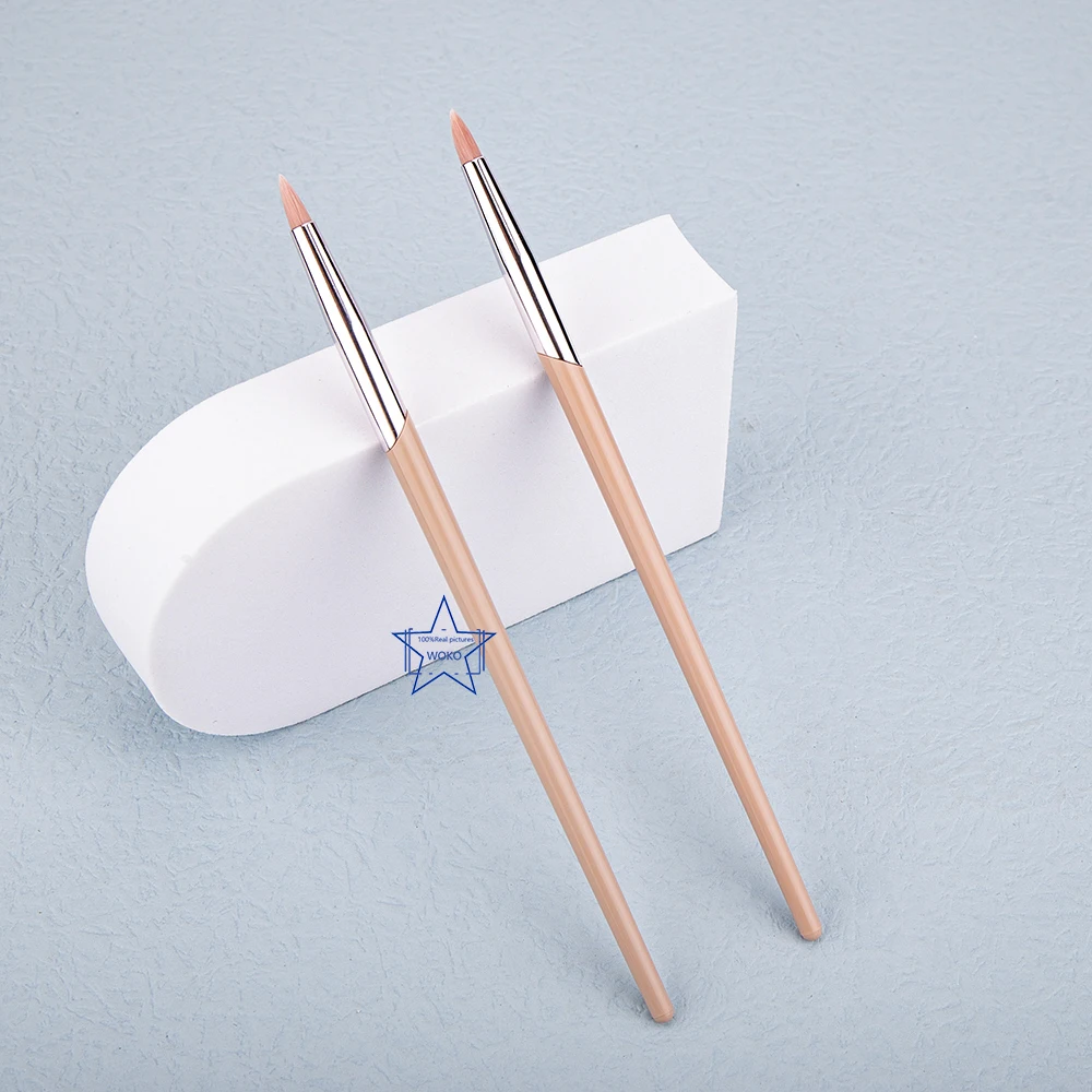 187 Pennello per correttore con punta a matita Pennello per correttore per eyeliner affusolato Sacchetti per eyeliner rosa Correttore Strumento per il trucco - immagine 3