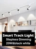 Led Track Light Stepless Dimming Spotlight COB Smart Track Lamp Ceiling Track lighting For Clothing Stores Home Kitchen Bedroom 2