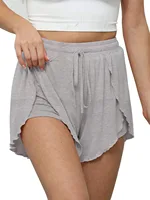 Summer beach fashion casual shorts, sporty casual yoga pants, high-waisted anti-baring pantyhose for undergarments 1