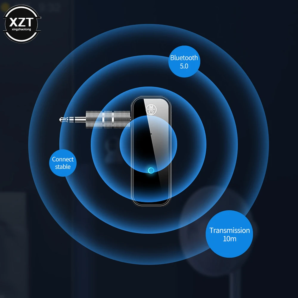 Bluetooth Audio Receiver Auxiliary Adapter Automatic Connection for TV Audio Projector PC Headphone