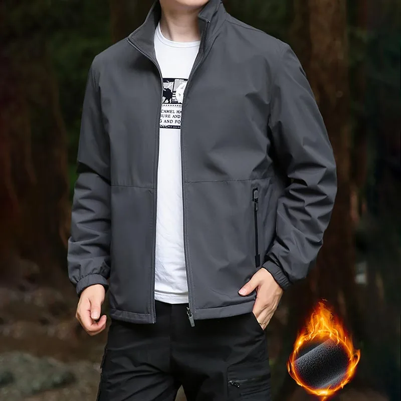 Men's Autumn Clothing Male Winter Coat Clothing Baseball Sportsfor Retro Sport Withzipper Windbreaker Mountaineering