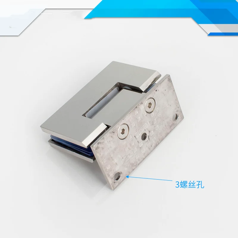 Shower Door Accessories 304 Stainless Steel Solid 90 Degree Bathroom Clip Glass Hinge(XYGL-13)
