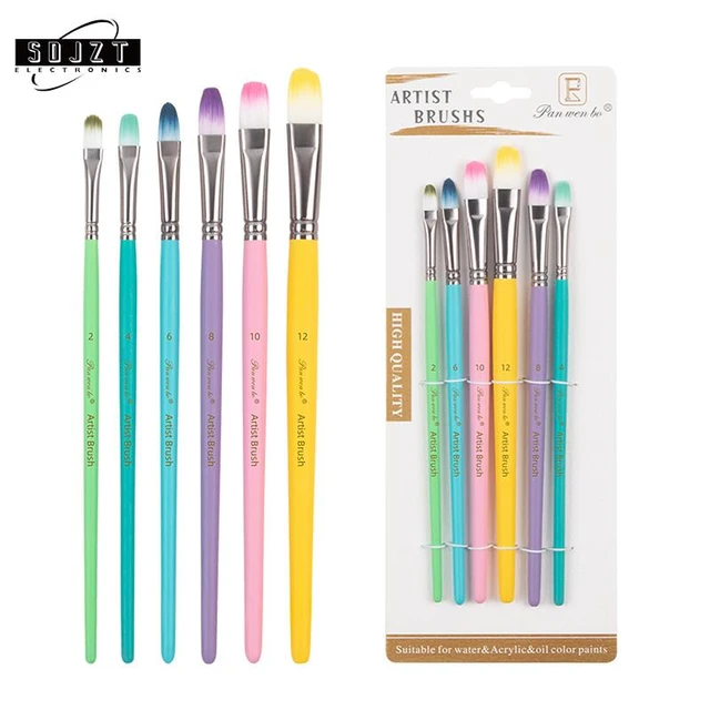 Small Paint Brush Flexible Paint Brush Set for Gouache for Watercolor for  Oil Paint - AliExpress