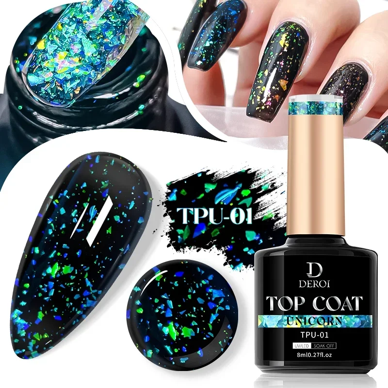 Super Top Coat Matte No Wipe Topcoat Glitter Clear Gel Base Coat Varnish Soak Off Nude UV Gel Nail Art Accessories for Manicure 3