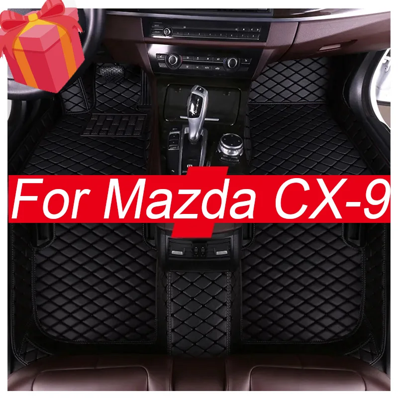 

Car Floor Mats For Mazda CX-9 TC 2016~2022 CX9 CX 9 Waterproof Rugs Carpet Leather Mat Interior Parts Car Accessories 2017 2018