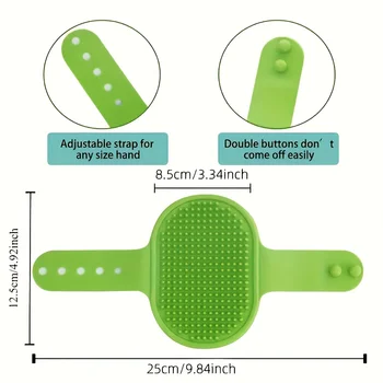 Soft Rubber Pet Bath Brush 1