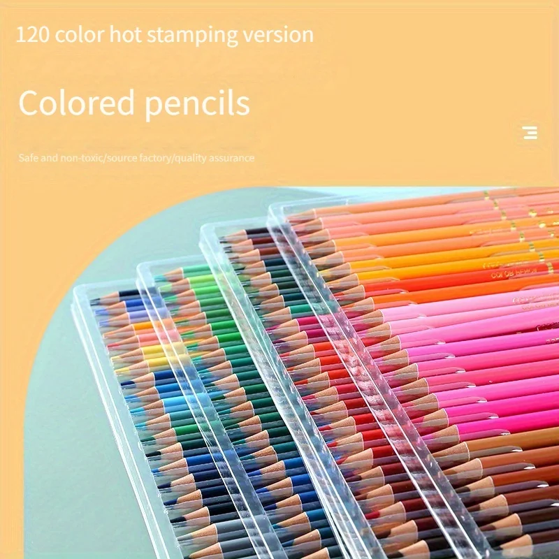 120PCS color oil professional grade, advanced  lead thick wooden colored pencil, Lead pencil high concentration, large stro jcd 80w soldering iron sponge professional tin electric bread adjustable temperature 110v 220v lead free welding repair tools