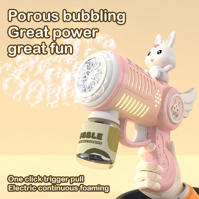 Bubble Blowing Toy Fully Automatic Bubble Blowing Toy Bubble Gun Outdoor Machine Gift Holiday Gift Toy