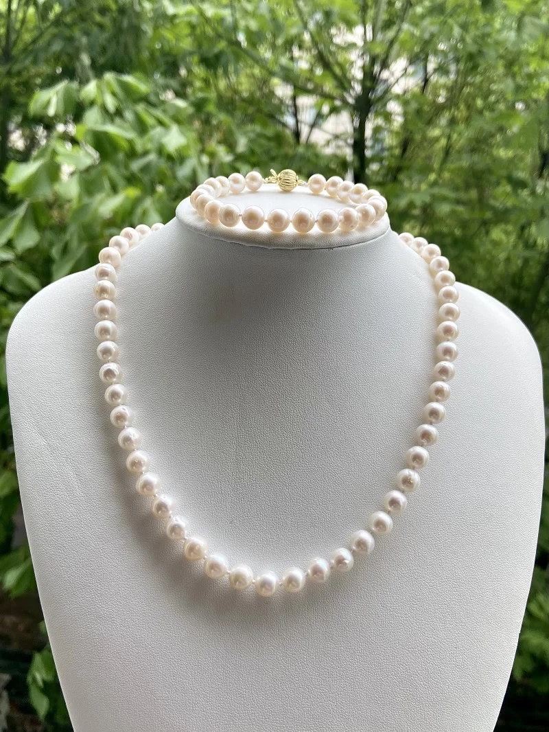 Custom Pearl Bracelet Large (7.5) | Cuffed by Nano