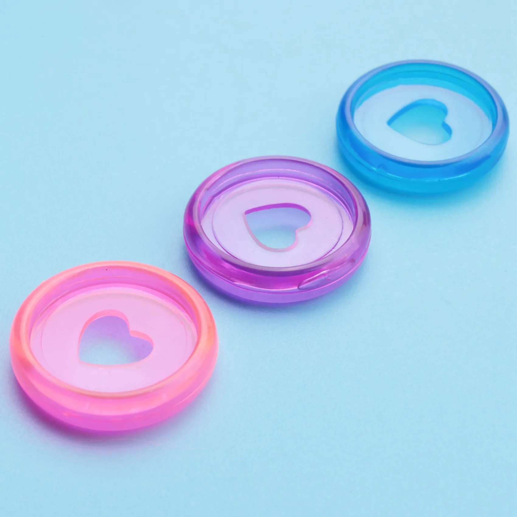 A10F-60 Pcs 24Mm 플라스틱 책 바인딩 디스크, Discbound 확장 디스크, DIY 노트북 용 하트 바인더 링 버섯 구멍