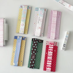 Elastic Strap with Cute Star Decoration - INS Style Storage Accessory for Notebooks & Scrapbooking (SET B 6PCS ALL IN)