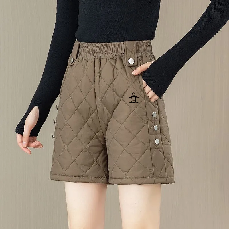 Winter Golf Wear Women New Authentic Golf Shorts Fashion Cotton Clip Casual Shorts Korean Boots Women Clothing