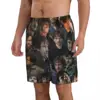 Will Graham Photo Collage Men's Beach Shorts Fitness Quick-drying Swimsuit Funny Street Fun 3D Shorts 3