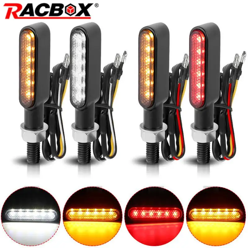 Luces Intermitentes Para Moto – 4 Piezas ámbar, Fáciles De Instalar
