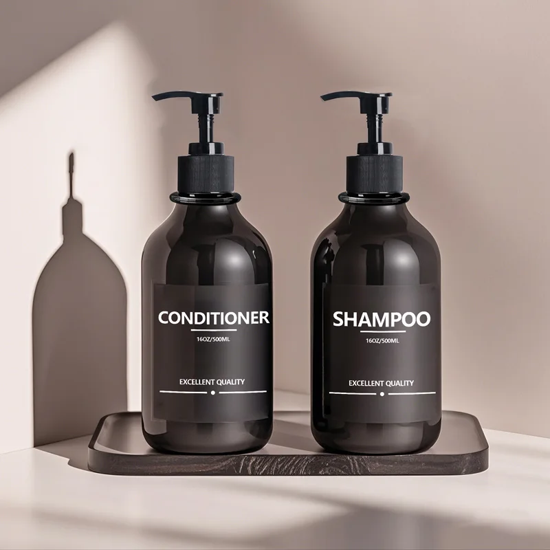 Waterproof Lotion Dispenser with Label for Bathroom Hotel Shampoo Shower Gel Body Wash Bottle Container Tray Wall Mounted Rack soap dispenser shampoo dispenser soap dispenser bottle plastic lotion bottle