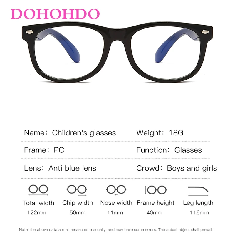High Quality Anti Blue Light Glasses For Kids Children TR90 Flexible Frame Boy Girls Computer Clear Lens Blocking Eyeglasse