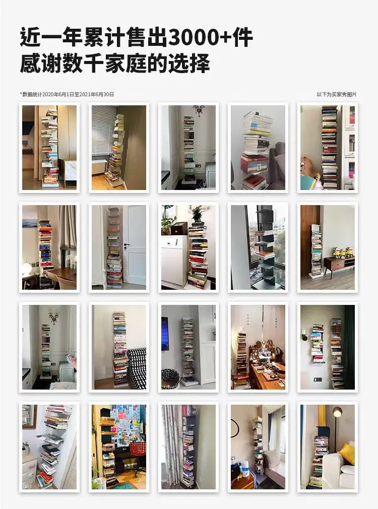 Description Picture 3 of itemStorage Corner Bookcase Bookends Modern Industrial Ladder Bedside Bookcase Bedroom Desktop Estanteria Habitacion Cute Furniture