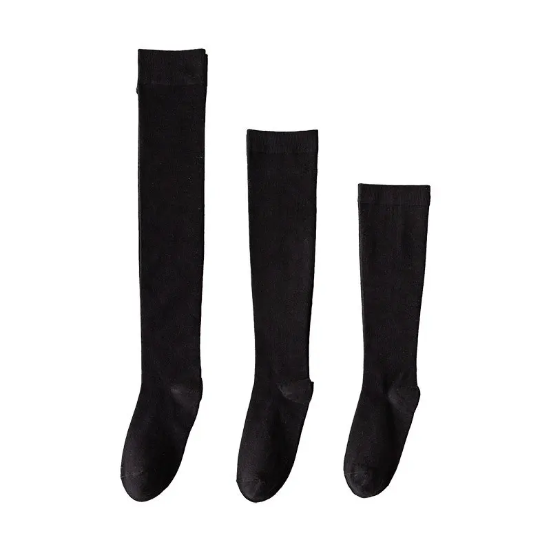 Fashion trend calf pressure slim leg slim cotton socks, socks black college style ladies tide stockings