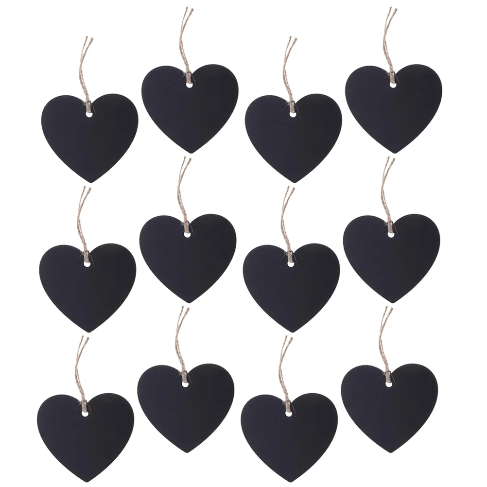 Unfinished Blank Wooden Heart Shape Label Price Display Tags DIY Price Wooden Label DIY Double-Sided Blackboard Home Decor 30 carved wood heart unfinished wooden heart cut outs wedding favors