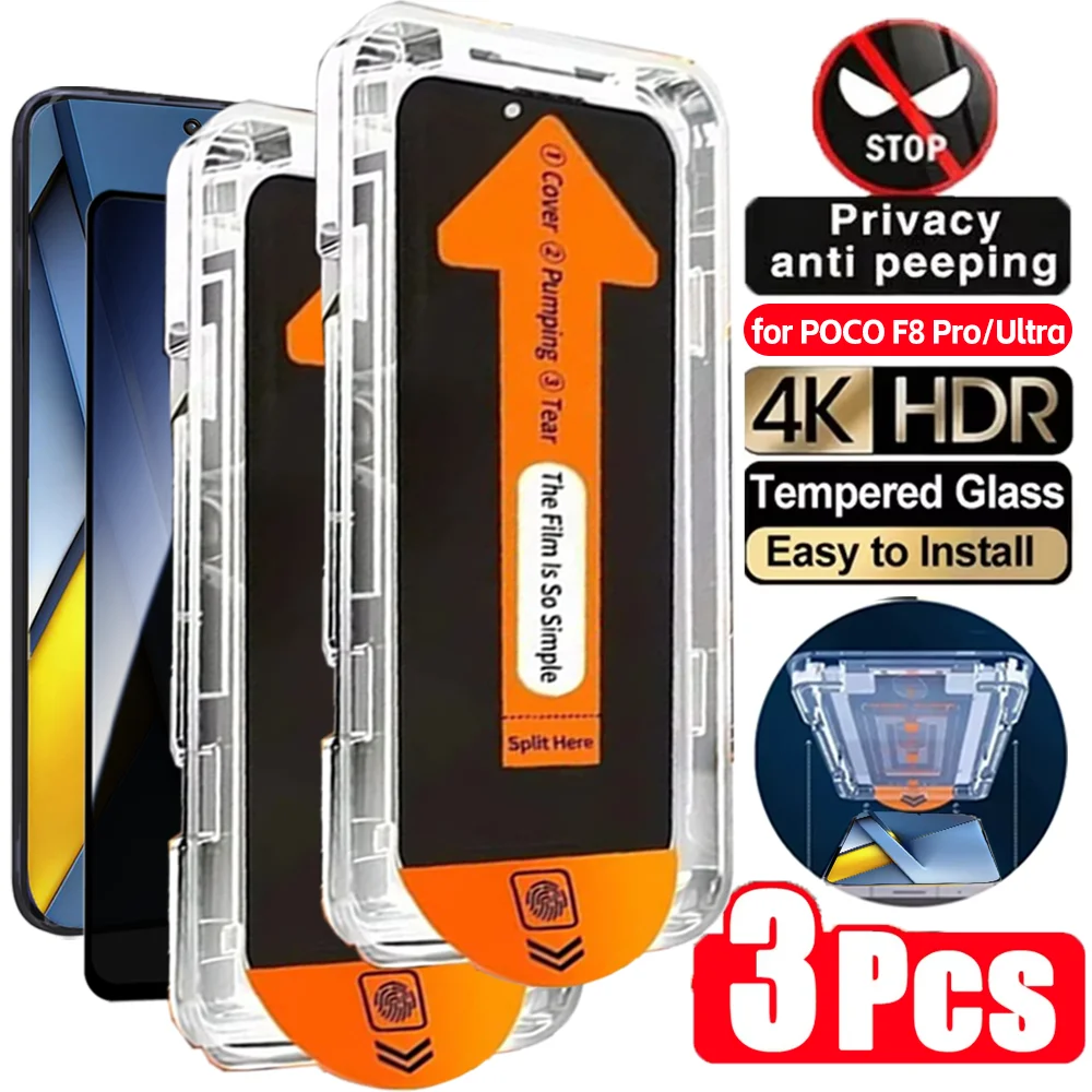 HD Clear Tempered Glass Screen Protector - 1-3 Pack, Easy Install, Dust-Free Cover