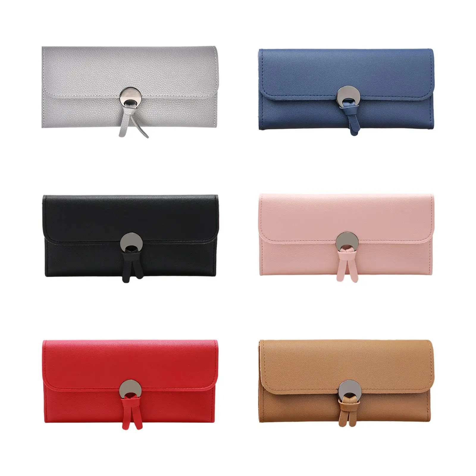 

Women Long Wallet Card Organizer Storage Card Protective Cell Phone Case Large Capacity Portable Slim Thin Casual Gift Card Case