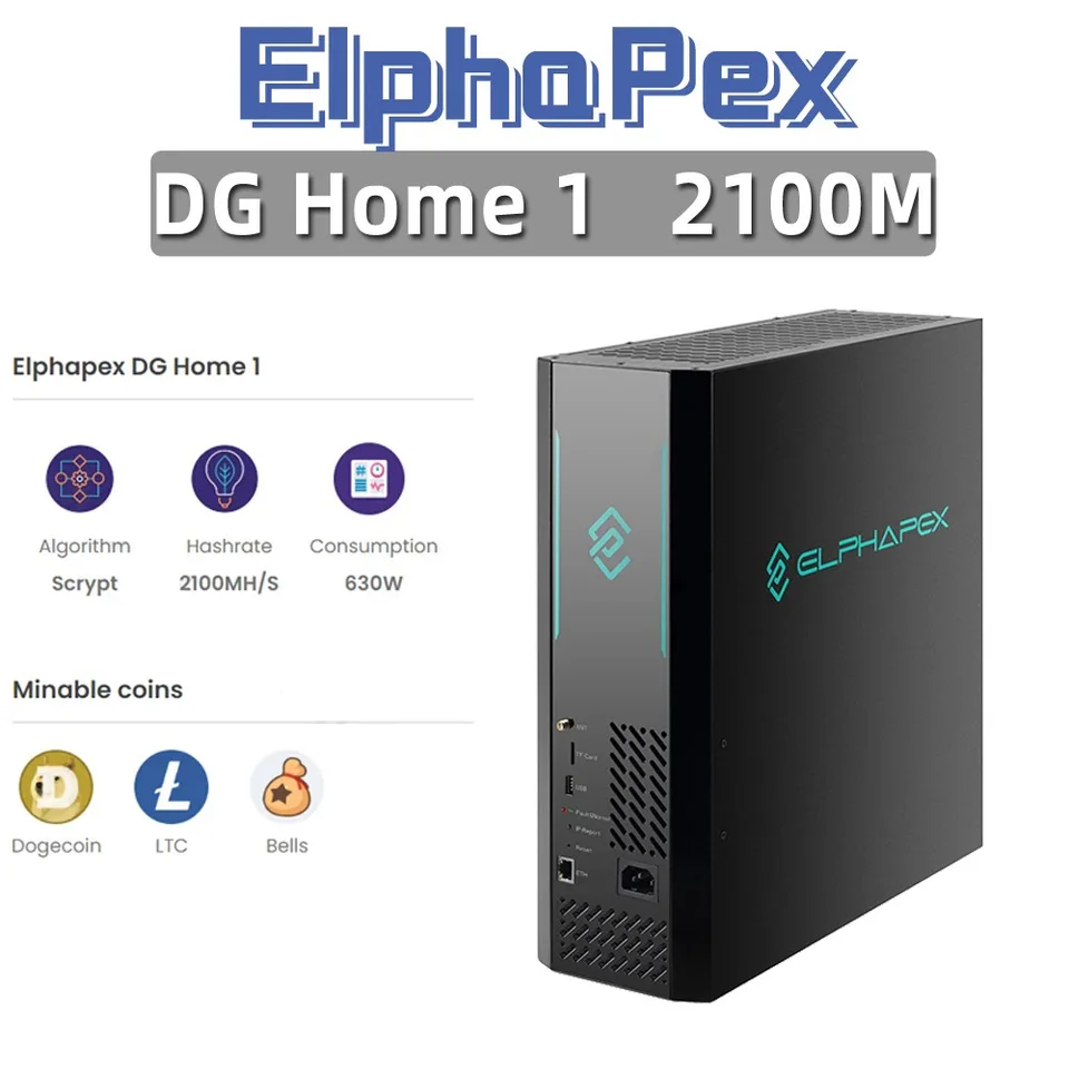 New Elphapex DG Home 1 Doge Miner 2100MH/S 630W Litecoin Dogecoin Miner  2.1G LTC+DOGE+Bells Miner DGHOME1 LTC Miner Low Noise - AliExpress